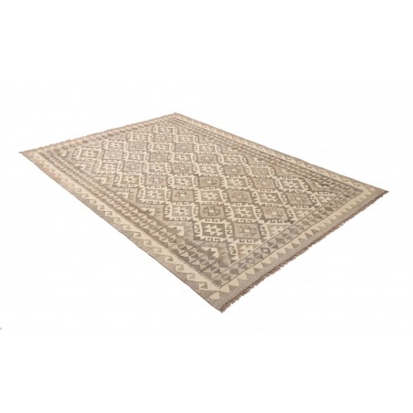 Tappeto Kilim Afghanistan azzurro bianco 149x210