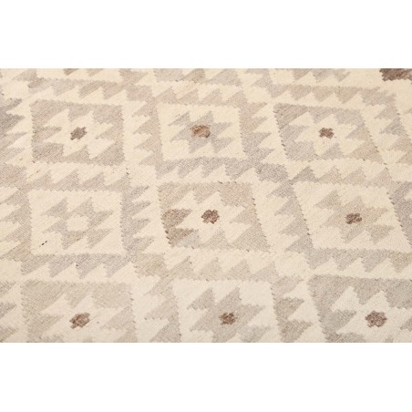Tappeto Kilim Afghanistan beige bianco 154x210