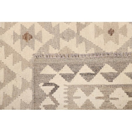 Tappeto Kilim Afghanistan beige bianco 154x210
