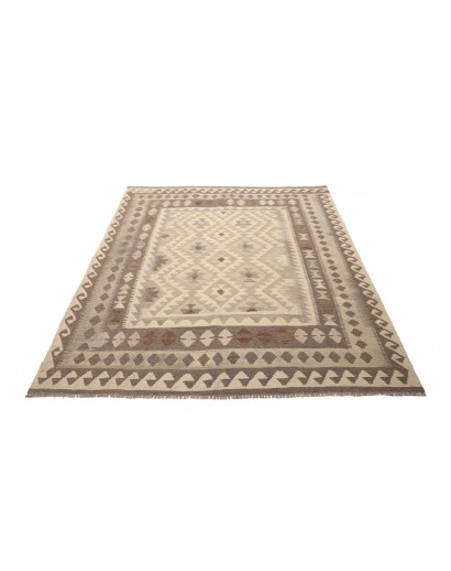 Tappeto Kilim Afghanistan marrone beige 164x201
