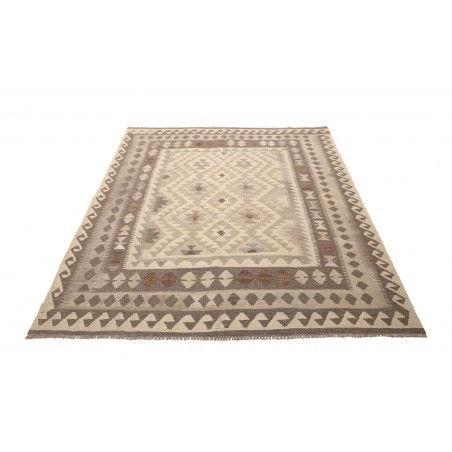 Tappeto Kilim Afghanistan marrone beige 164x201