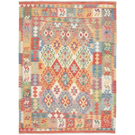 Tappeto Kilim Afghanistan marrone bianco 177x239