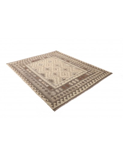 Tappeto Kilim Afghanistan marrone beige 164x201