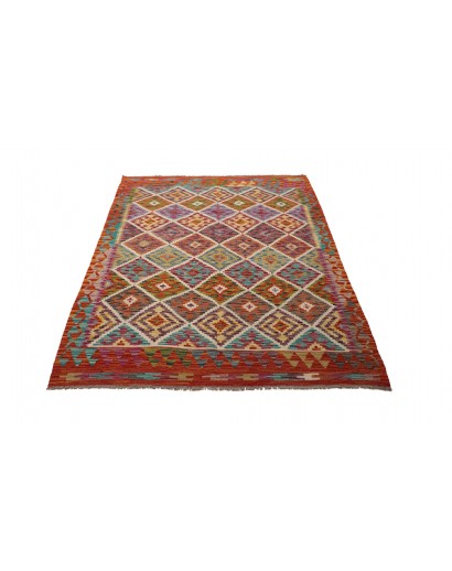 Tappeto Kilim Afghanistan marrone 146x186