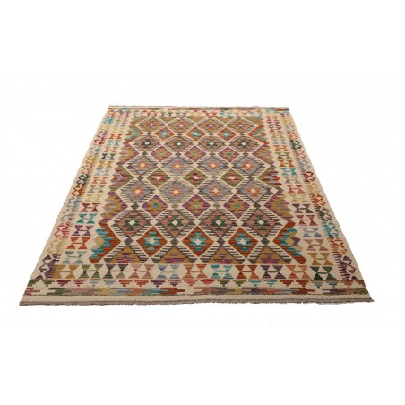 Tappeto Kilim Afghanistan marrone 150x196