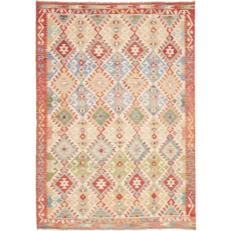 Tappeto Kilim Afghanistan beige marrone 173x244