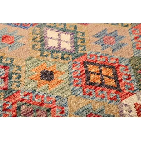 Tappeto Kilim Afghanistan marrone bianco 153x195