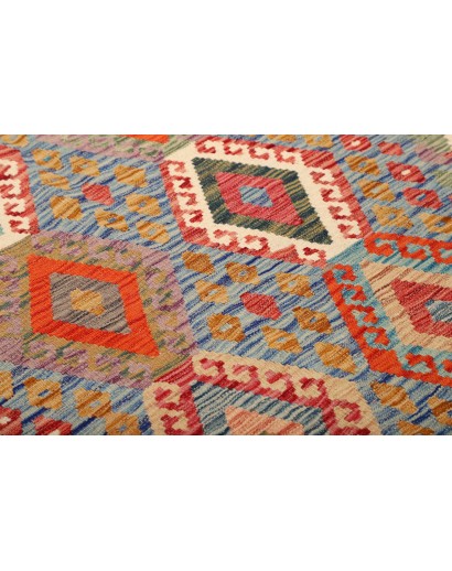 Tappeto Kilim Afghanistan marrone rosso 156x192