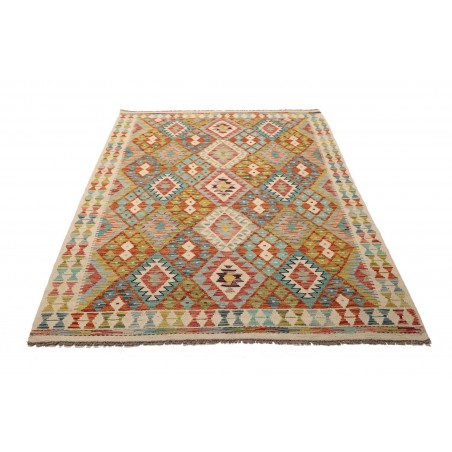 Tappeto Kilim Afghanistan marrone 154x201