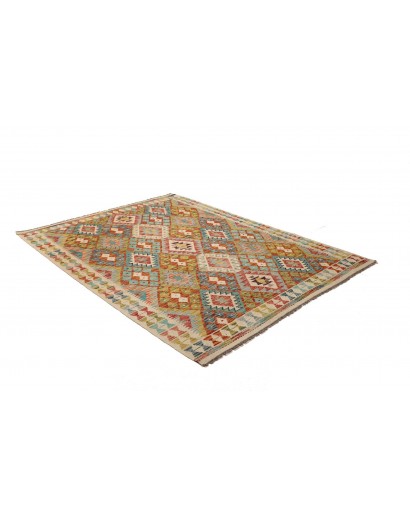 Tappeto Kilim Afghanistan marrone 154x201