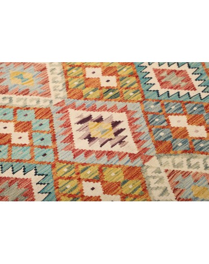Tappeto Kilim Afghanistan marrone 154x201