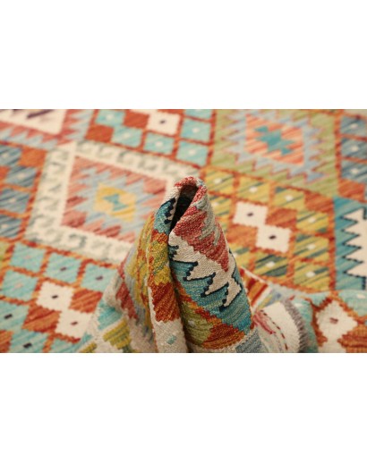 Tappeto Kilim Afghanistan marrone 154x201