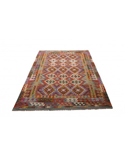 Tappeto Kilim Afghanistan azzurro 157x207