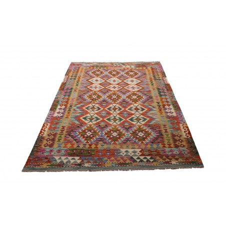 Tappeto Kilim Afghanistan azzurro 157x207