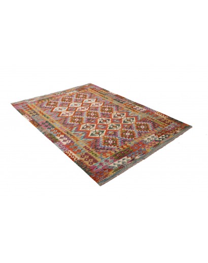 Tappeto Kilim Afghanistan azzurro 157x207