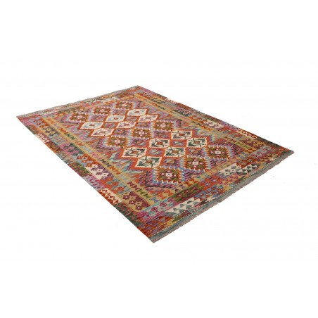 Tappeto Kilim Afghanistan azzurro 157x207