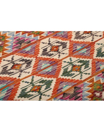 Tappeto Kilim Afghanistan azzurro 157x207