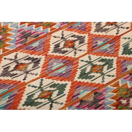 Tappeto Kilim Afghanistan azzurro 157x207