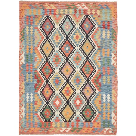 Tappeto Kilim Afghanistan marrone bianco 174x235