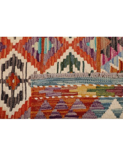 Tappeto Kilim Afghanistan azzurro 157x207