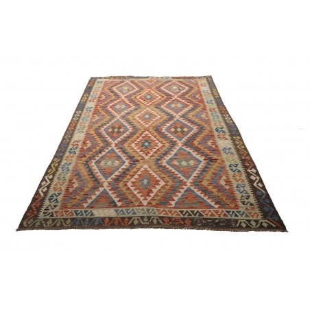 Tappeto Kilim Afghanistan bianco beige 175x258
