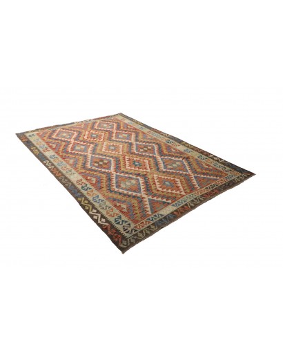 Tappeto Kilim Afghanistan bianco beige 175x258