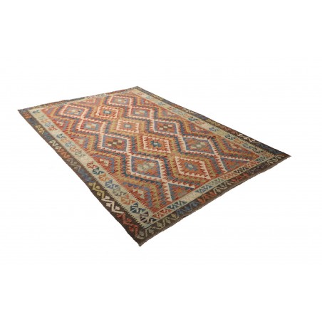 Tappeto Kilim Afghanistan bianco beige 175x258