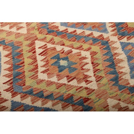 Tappeto Kilim Afghanistan bianco beige 175x258