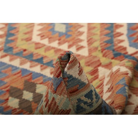 Tappeto Kilim Afghanistan bianco beige 175x258