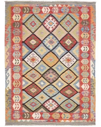 Tappeto Kilim Afghanistan marrone 174x238