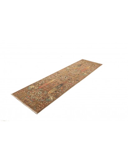 Tappeto Shahi Fine Pakistan bianco grigio 79x295