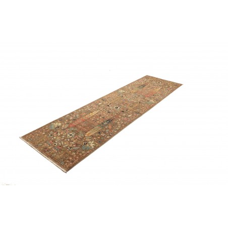 Tappeto Shahi Fine Pakistan bianco grigio 79x295