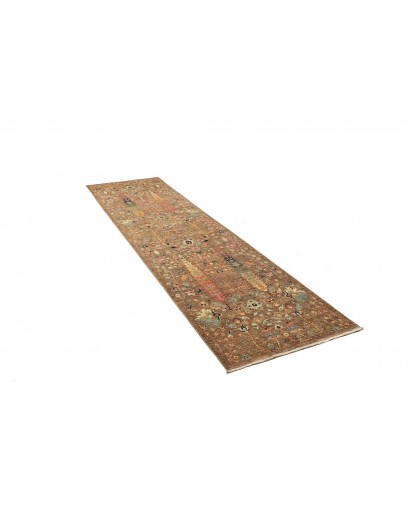 Tappeto Shahi Fine Pakistan bianco grigio 79x295
