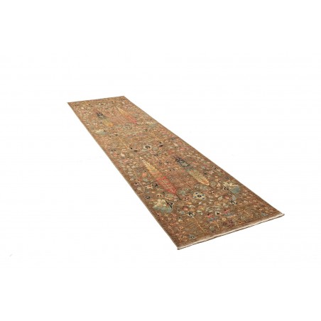 Tappeto Shahi Fine Pakistan bianco grigio 79x295