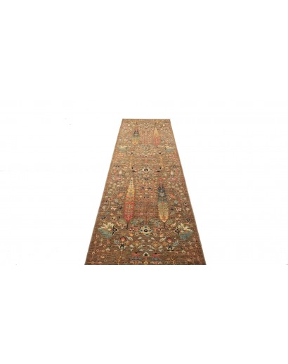 Tappeto Shahi Fine Pakistan bianco grigio 79x295