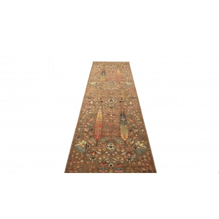 Tappeto Shahi Fine Pakistan bianco grigio 79x295