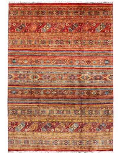 Tappeto Samarkand Pakistan marrone giallo 214x294