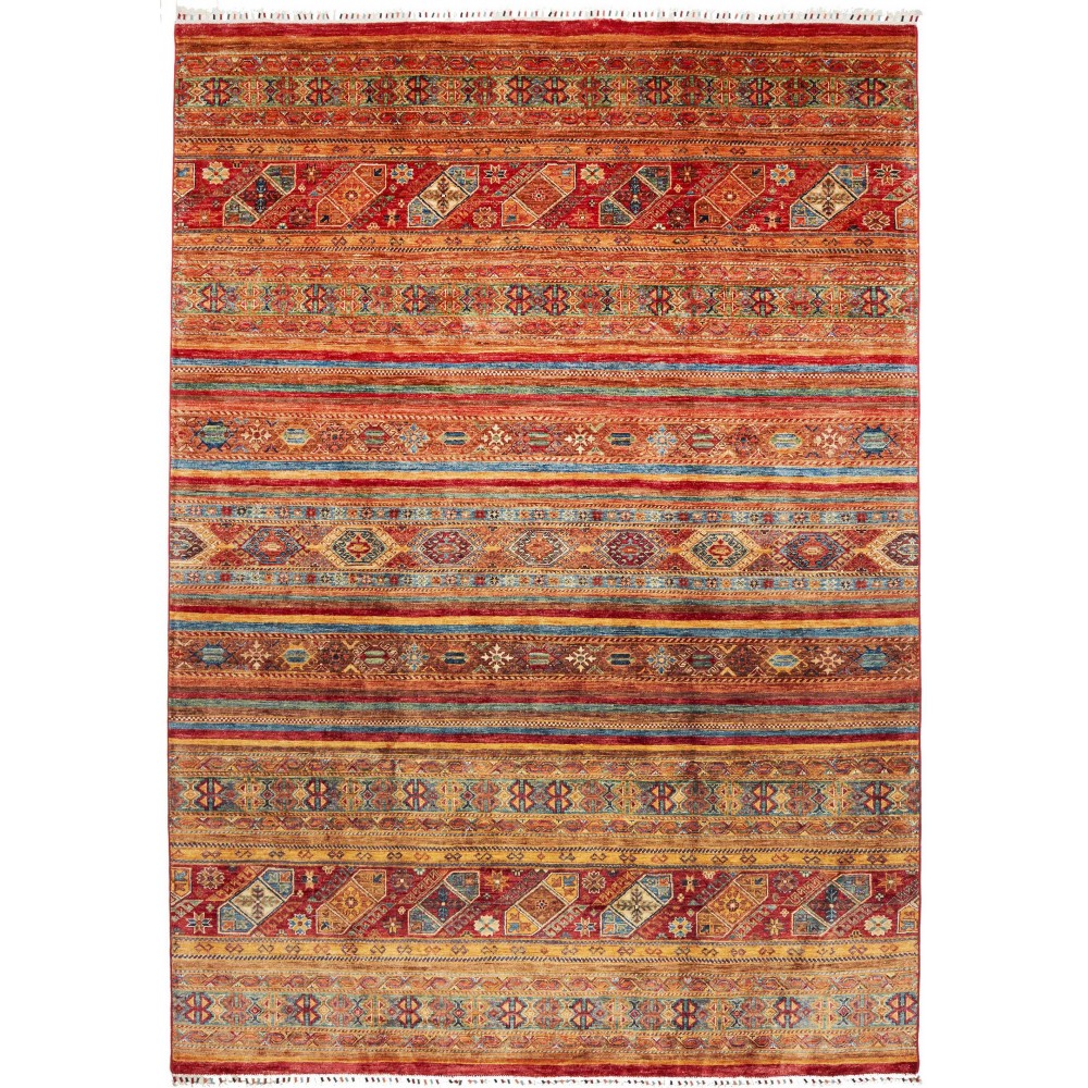 Tappeto Samarkand Pakistan marrone giallo 214x294