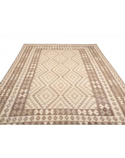 Tappeto Kilim Afghanistan beige azzurro 210x290
