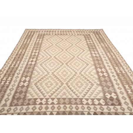 Tappeto Kilim Afghanistan beige azzurro 210x290