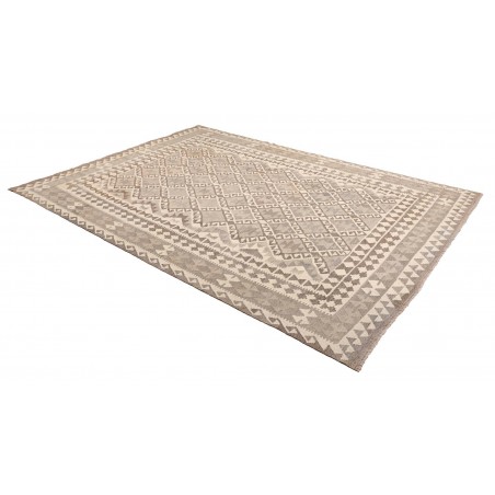 Tappeto Kilim Afghanistan azzurro bianco 209x293
