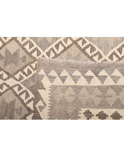 Tappeto Kilim Afghanistan azzurro bianco 209x293