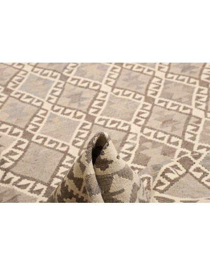 Tappeto Kilim Afghanistan azzurro bianco 209x293