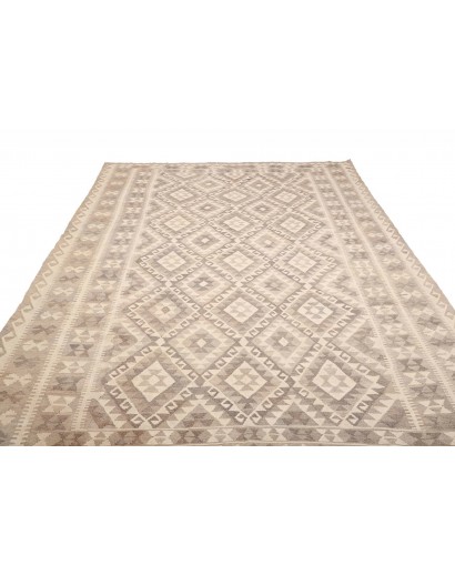 Tappeto Kilim Afghanistan beige bianco 209x297