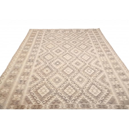 Tappeto Kilim Afghanistan beige bianco 209x297