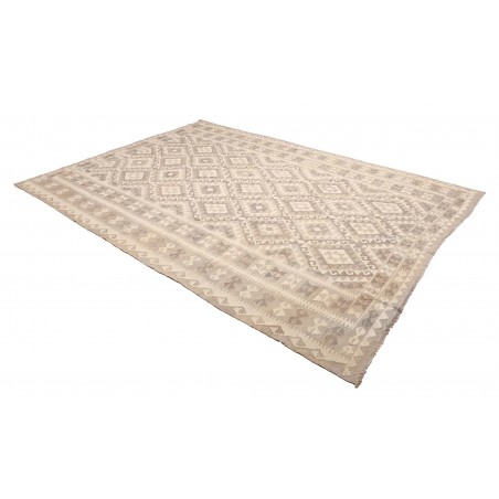 Tappeto Kilim Afghanistan beige bianco 209x297