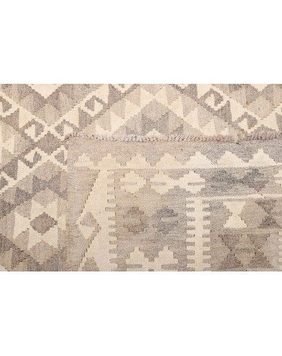 Tappeto Kilim Afghanistan beige bianco 209x297