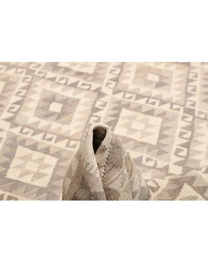 Tappeto Kilim Afghanistan beige bianco 209x297