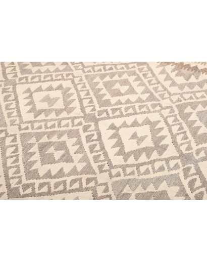 Tappeto Kilim Afghanistan beige bianco 198x296