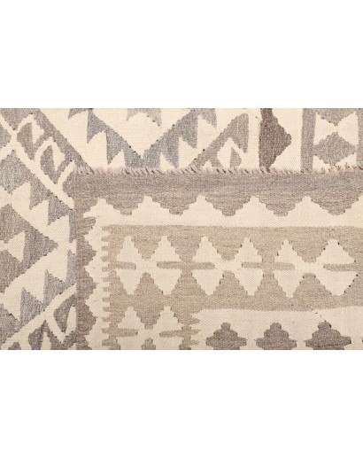 Tappeto Kilim Afghanistan beige bianco 198x296